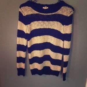 Tan and black sweater